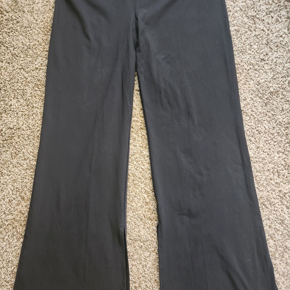 DSG Womens Momentum High Rise‎ Wide Leg Split Inseam Tight Pants Black XXL NWT